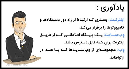 تفاوت وب و اینترنت