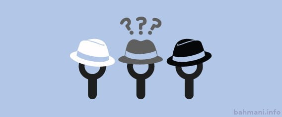 سئوی کلاه سفید سیاه خاکستری