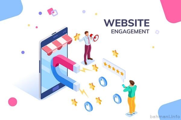 تعامل کاربران با وبسایت